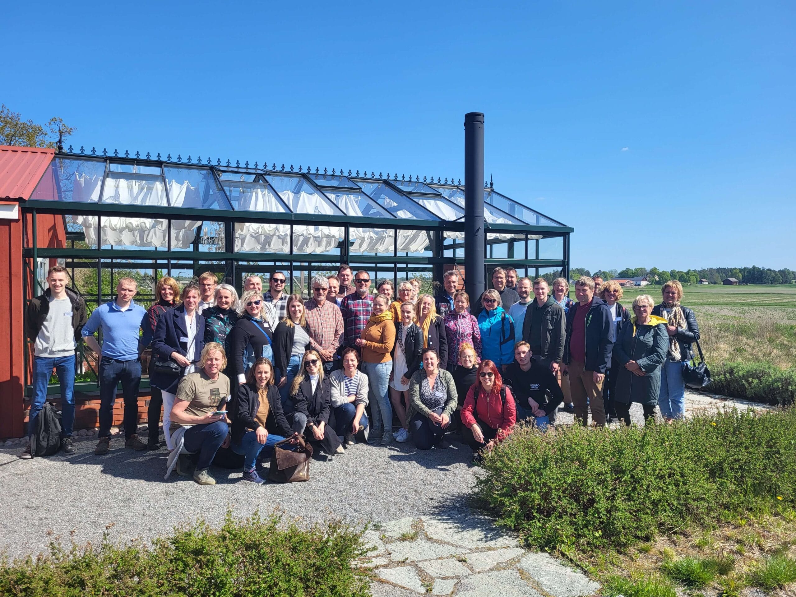 Deltagarna på konferens med projektet TTRC Transition Towards Resilient Countrysides around the Baltic Sea. Lokalt ledd utveckling Upplandsbygd