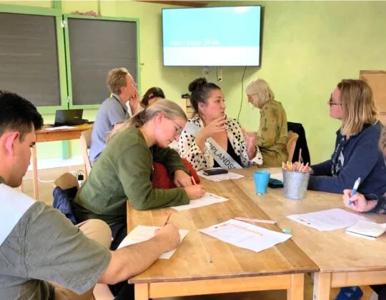 Upplandsbygd workshop om att skapa projekt på Omställningsforum i Uppsala.